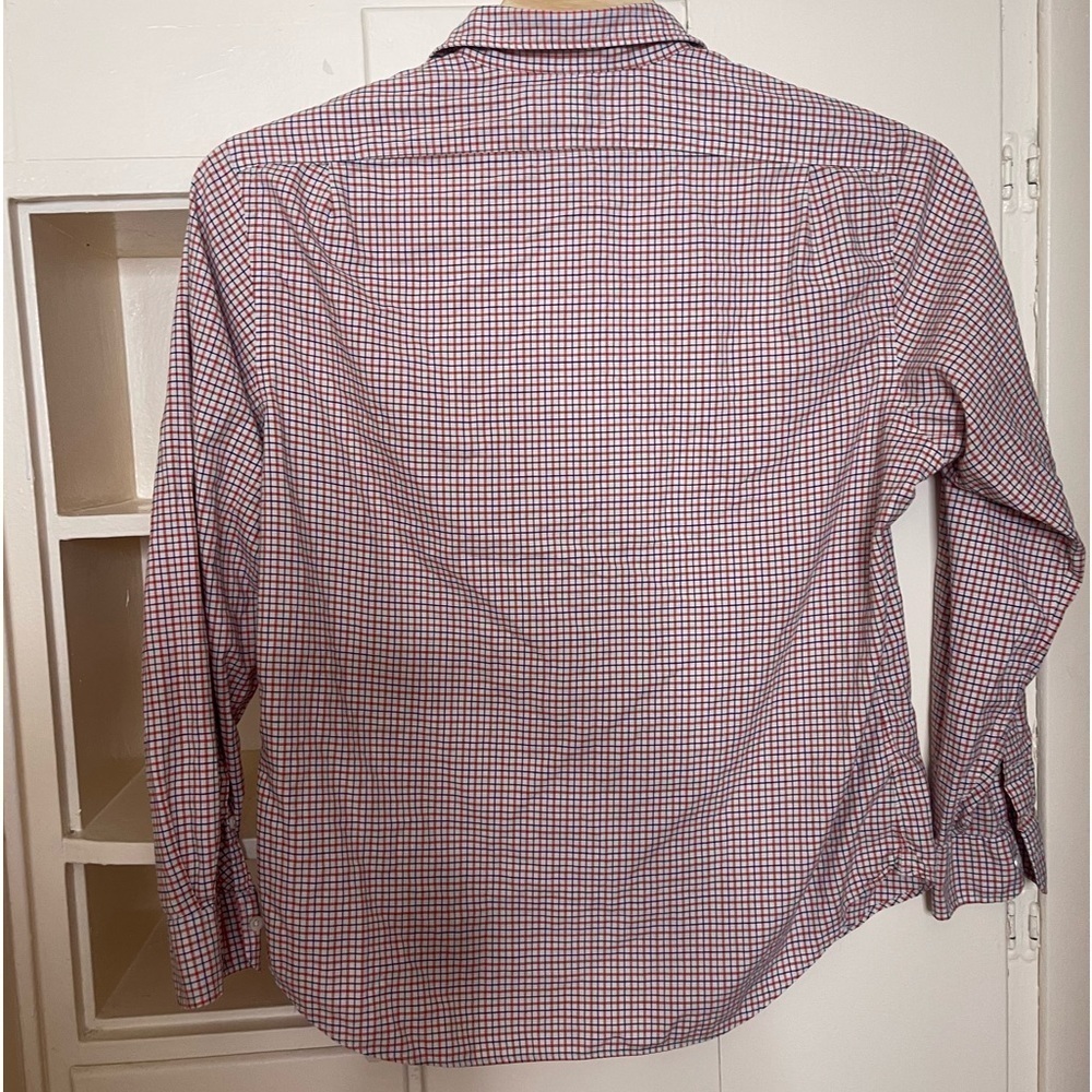 Polo Ralph Lauren XXL Long Sleeve Cotton Button-Down Orange Green Check Casual - Picture 2 of 13
